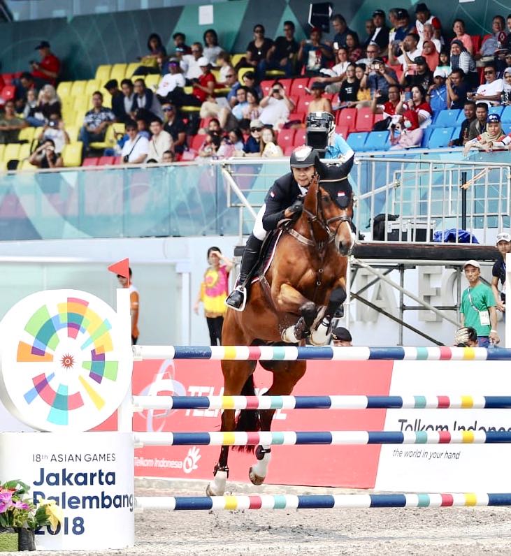 Cetak Sejarah, Ferry Wahyu Tembus Final Equestrian Asian Games 2018